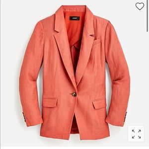 NWT JCrew Linen Cupro Willa Blazer Sz 12